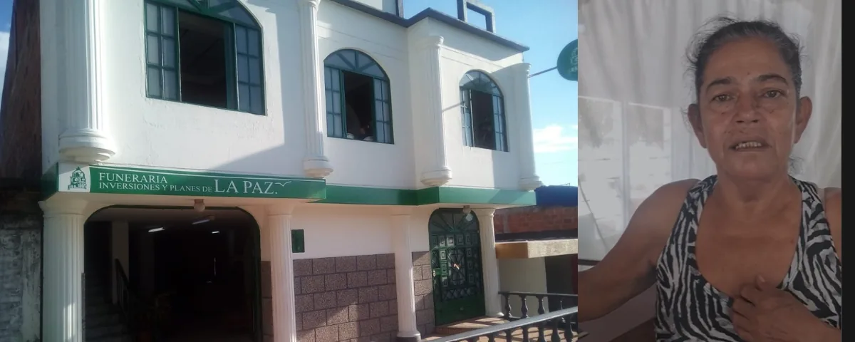 La polémica gira alrededor de la funeraria Inversiones La Paz.