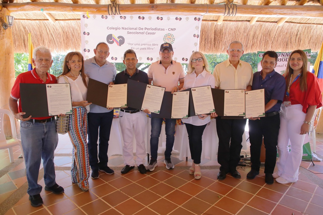 Colegio Nacional de Periodistas exaltó a diferentes trabajadores de medios en el Cesar